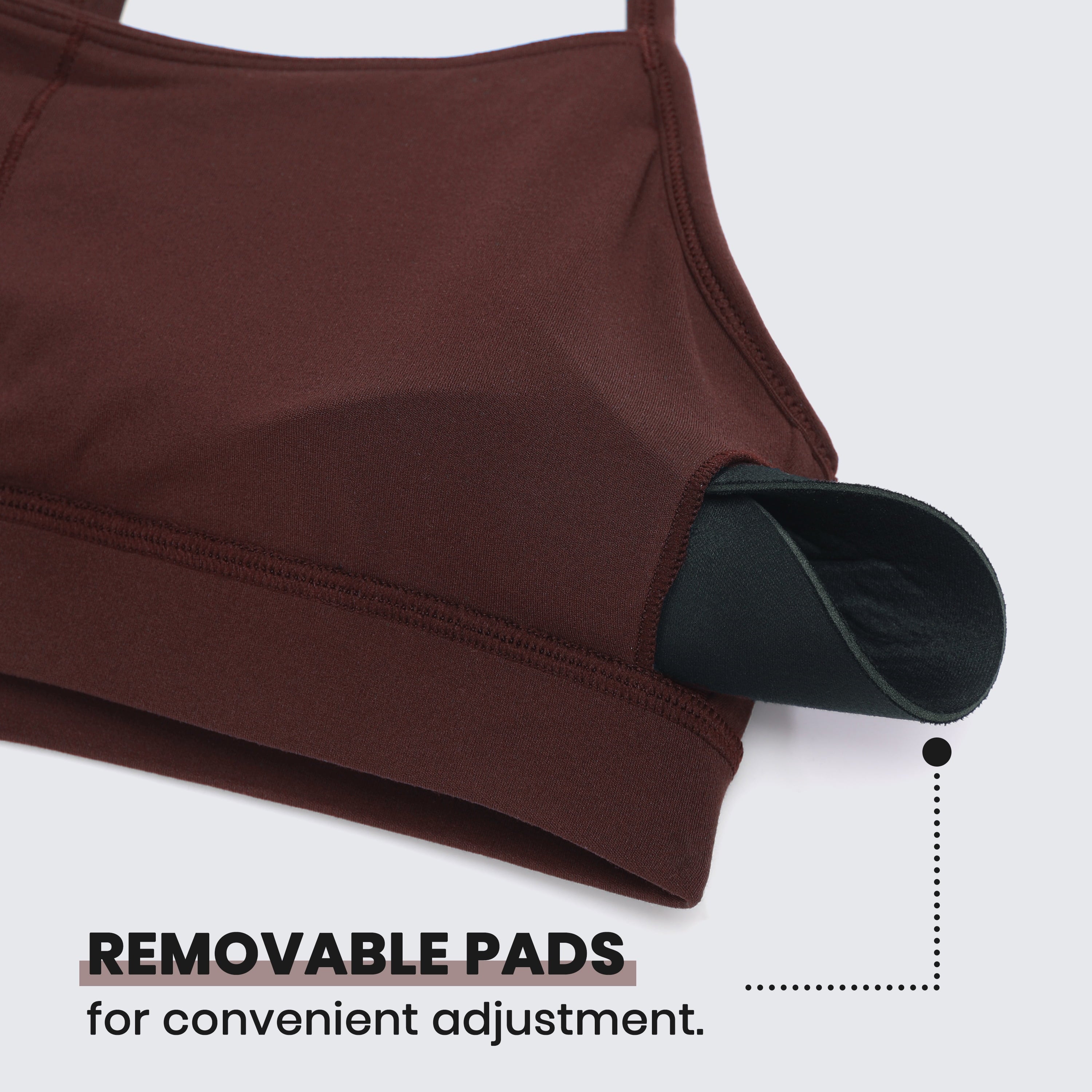 Butterluxe Womens Workout Bras Wireless Racerback Padded Sports Bra Yoga