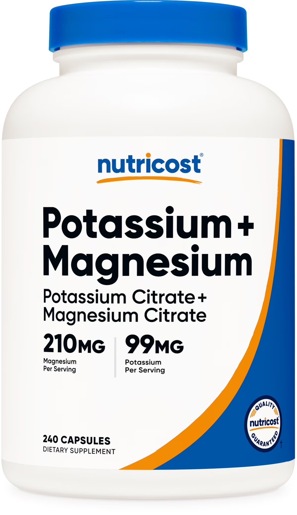 Potassium (99 Mg) Magnesium (210 Mg) Citrates, 240 Capsules - Supplement